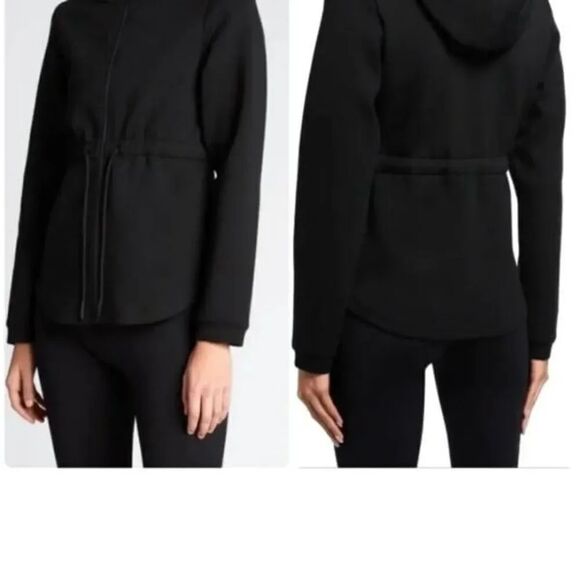 Varley Jackets & Blazers - Varley Sofia black drawstring full zip  athletic athleisure jacket sz Small